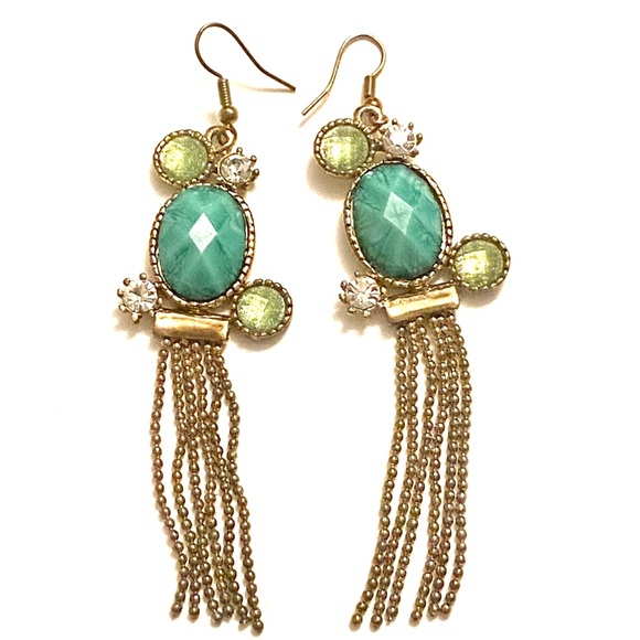 Jewelry - Green gold dangle earrings Jewelry - Green gold dangle earrings